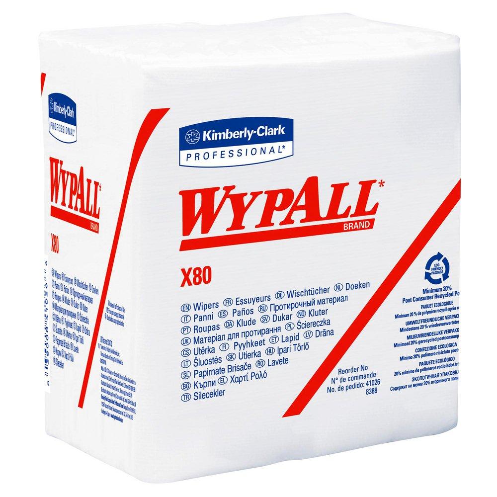 WypAll&reg; White 12-1/2 x 12 in. Hydroknit Wiper (Pack of 50) 