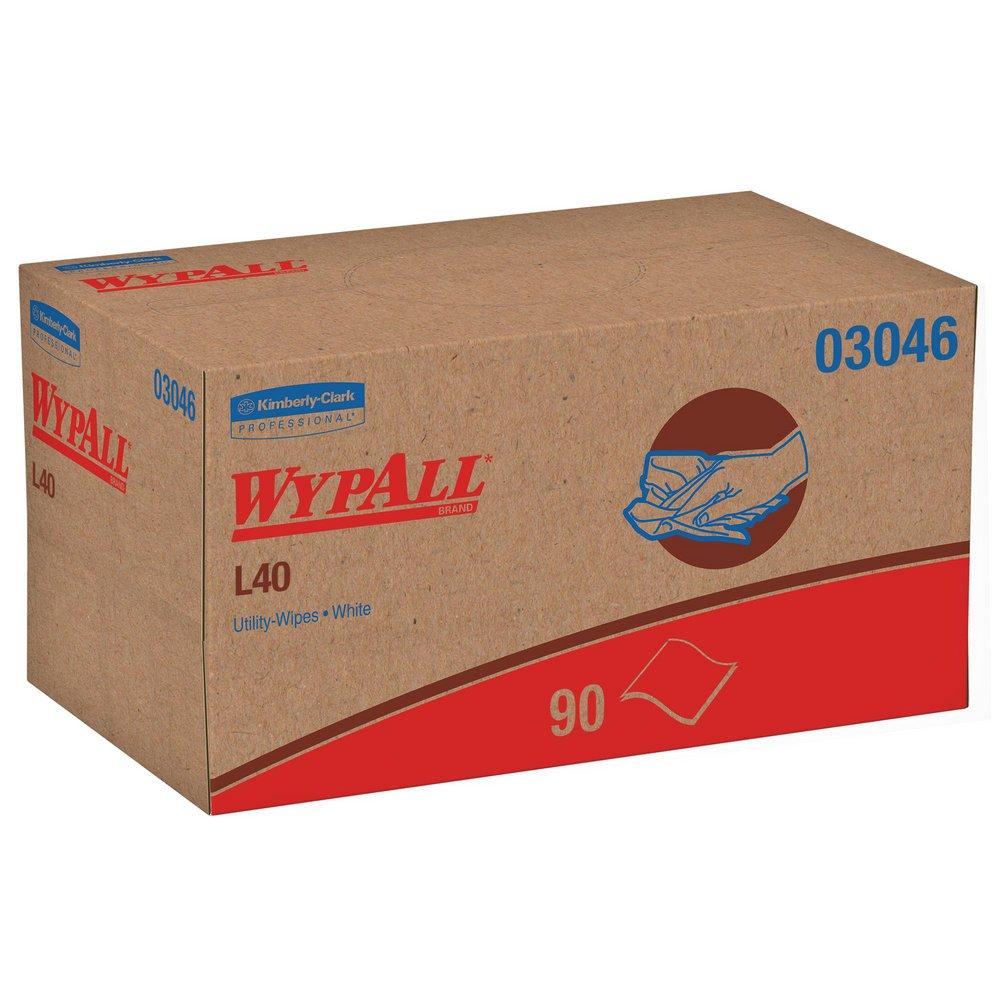 WYPALL L40 WIPES PU BX 90 WHIT (Case of 9) 