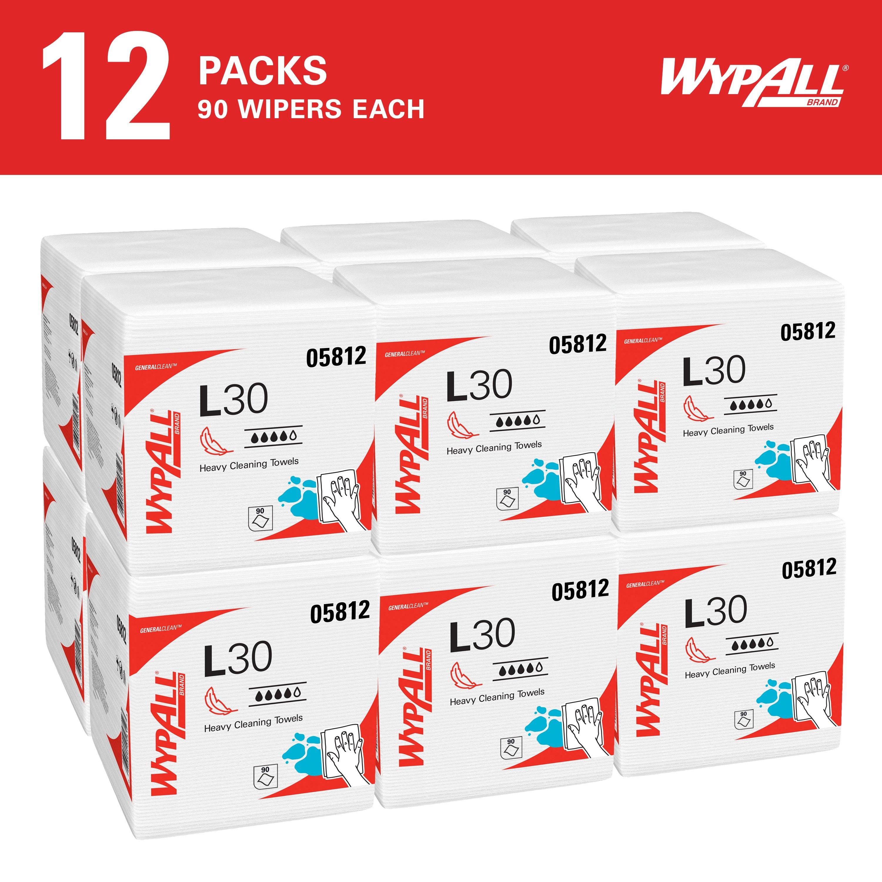 Kimberly-Clark Professional&trade; White 12-1/2 x 12 in. Cloth Wiper (Pack of 90) 