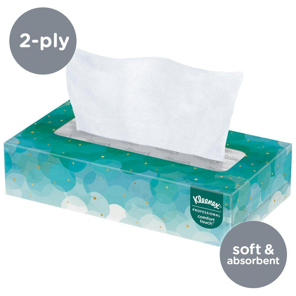 Kimberly Clark White Facial Tissue in White 