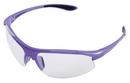 Plastic Safety Glass with Purple Frame and Clear Lens