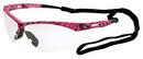 Plastic Safety Glass with Pink Camo Frame and Clear Lens
