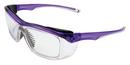 Plastic Safety Glass with Purple Frame and Clear Lens