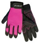 Size XL Lycra, Plastic and Rubber Womens Mechanics Reusable Gloves in Pink