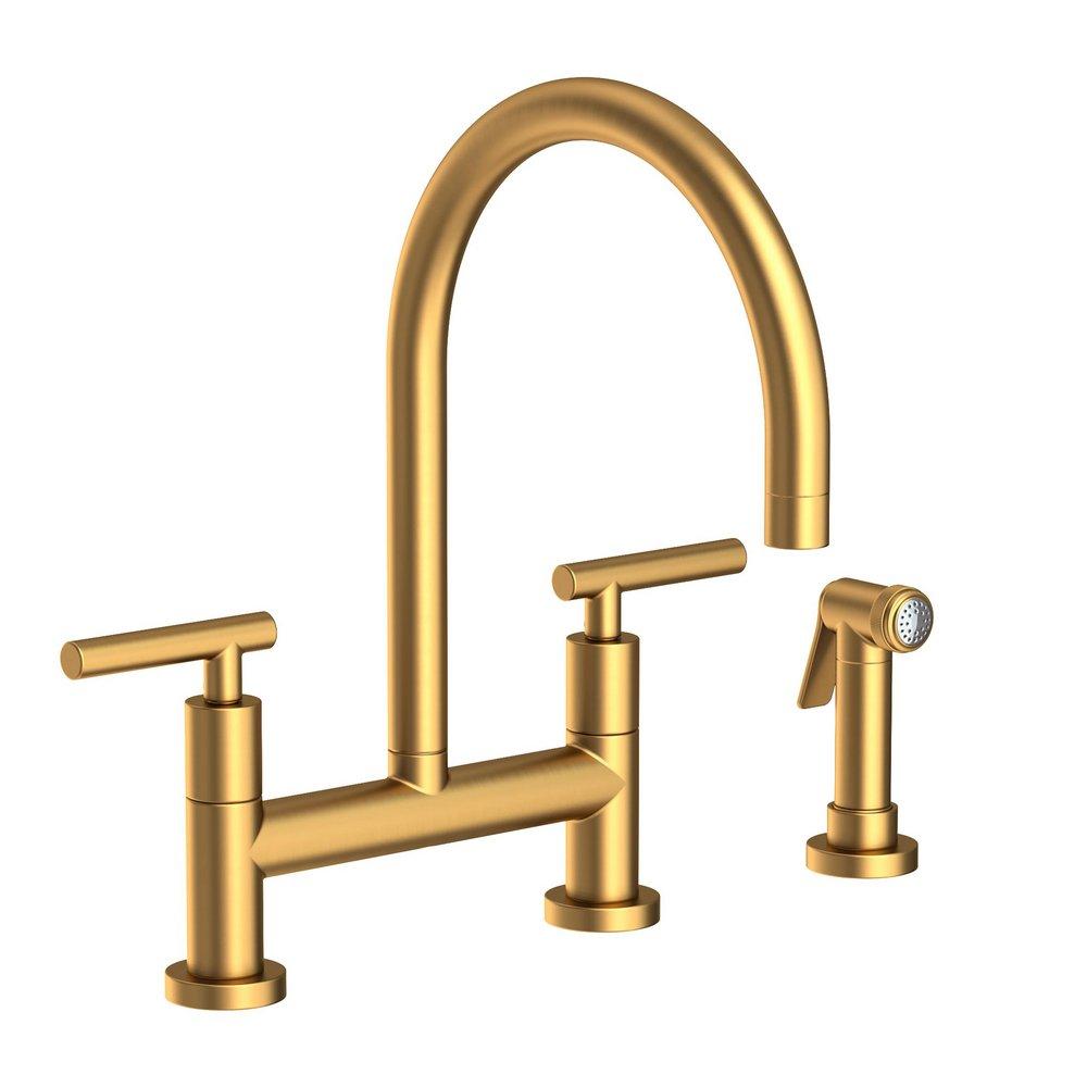 Newport Brass Satin Bronze - PVD Bridge Kitchen Faucet 