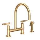 Newport Brass Uncoated Polished Brass - Living Bridge Kitchen Faucet 