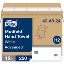 Multifold Paper Hand Towel, 3-Panel, 1-Ply 250-Towels, White (Case of 16)