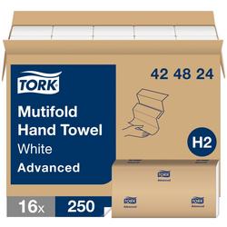 H2 Multifold Hand Towel in White, 250 Sheets (Case of 16)