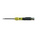 Klein Tools Yellow Manual Multi-bit, Phillips and Slotted 4-Piece Screwdriver 