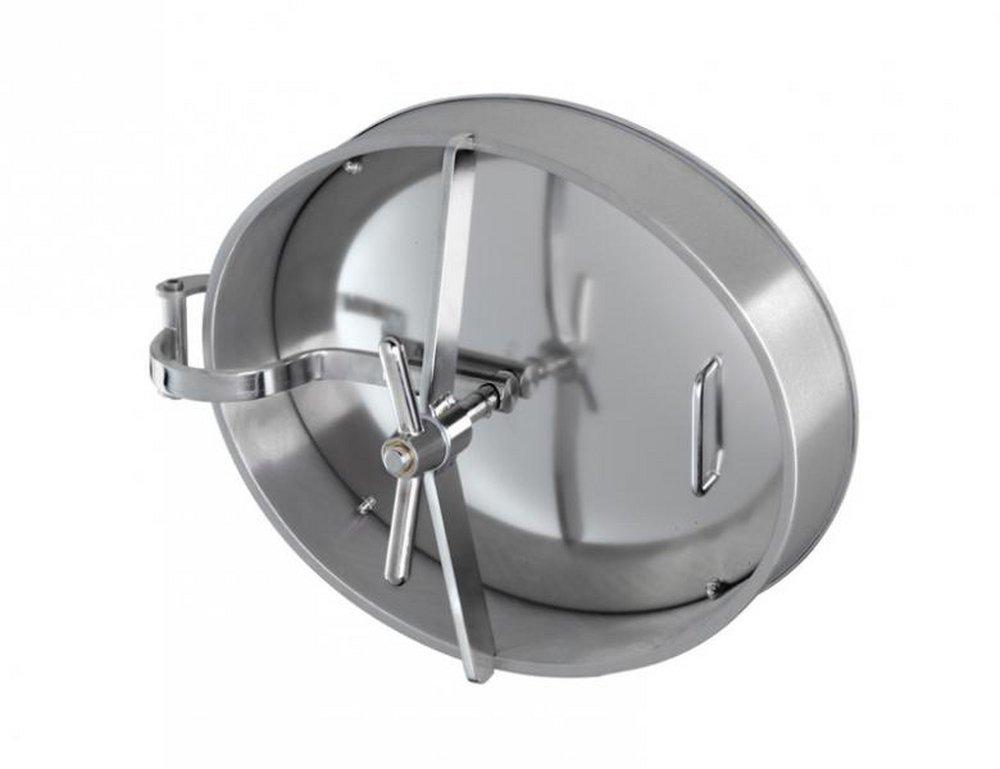 Oval Manway Door, 20-94/100 x 17 in. Electropolished (100 mm Frame Height) 