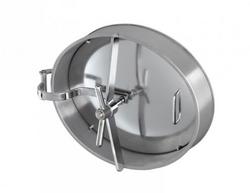 Oval Manway Door, 20-94/100 x 17 in. Electropolished (100 mm Frame Height)