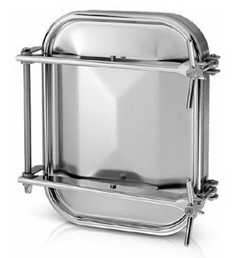 Alfa Laval Brushed Rectangle Manway Door, Electropolished 
