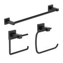 Symmons Industries Matte Black Wall Mount 3 Piece Accessory Set 