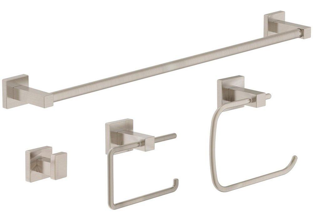 Symmons Industries Satin Nickel Wall Mount 4 Piece Accessory Set 