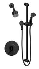 Single Handle Single Function Shower System in Matte Black (Trim Only)