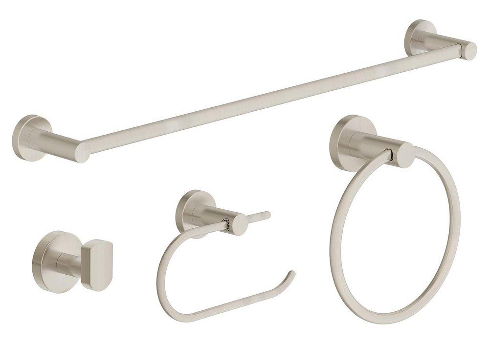 Symmons Industries Satin Nickel Wall Mount 4 Piece Accessory Set 