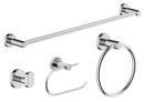 Wall Mount 4 Piece Accessory Set in Polished Chrome
