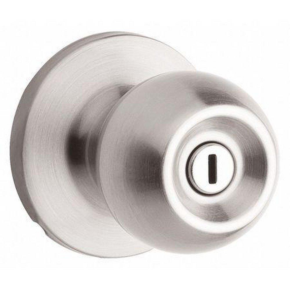 Kwikset Athens Passage Knob, Satin Nickel 