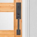 Kwikset Matte Black Deadbolt Handle Set in Matte Black 