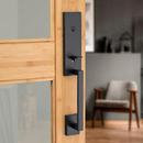 Kwikset Matte Black Deadbolt Handle Set in Matte Black 