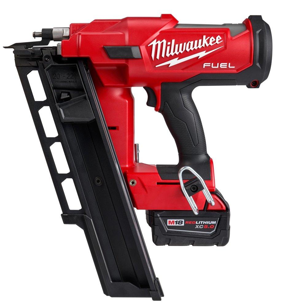 Milwaukee&reg; Red Cordless REDLITHIUM&trade; Framing Nailer Kit 