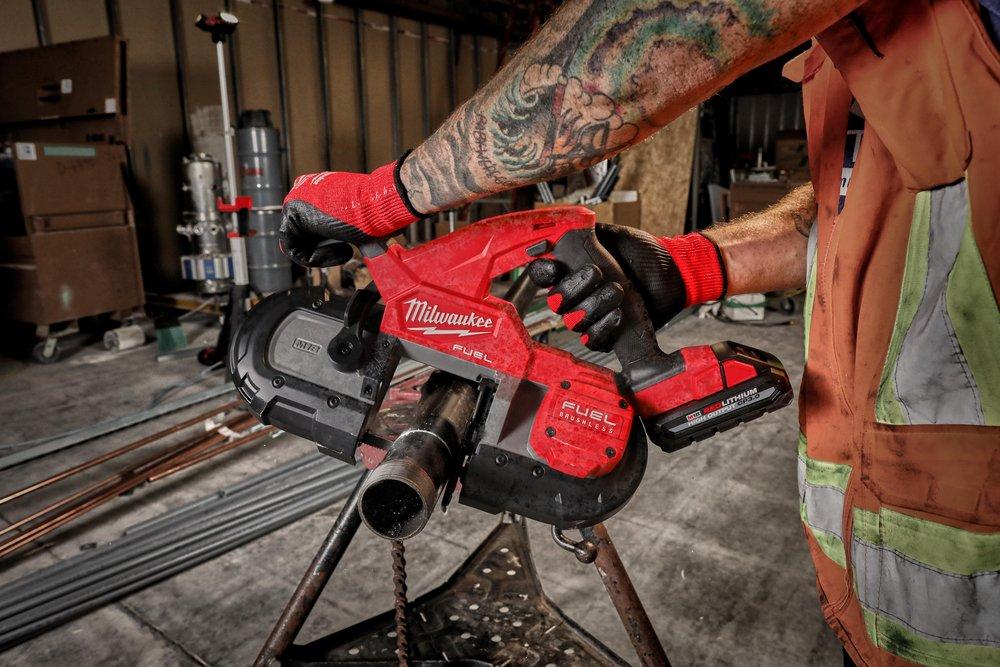 Milwaukee® Black Cordless Lithium-ion Battery Band Saw Bare Tool 