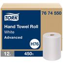 Paper Hand Towel Roll, 1-Ply 450 ft, White, H71 System (Case of 12)