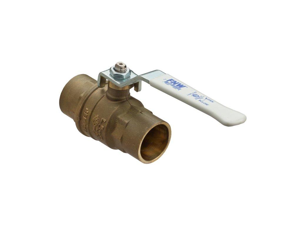 FNW&reg; Forged Bronze Full Port Sweat 600# Ball Valve 