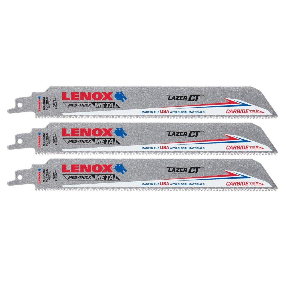 LENOX 9 in. Reciprocating Saw Blade (Pack of 3) 