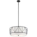 Kichler Lighting Black 75W 4-Light Medium E-26 Incandescent Pendant Light 