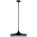 150W 1-Light Medium E-26 Incandescent Semi-Flush Mount Ceiling Fixture in Black