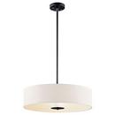 100W 3-Light Medium E-26 Incandescent Pendant Light in Black