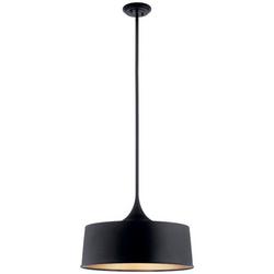 150W 1-Light Medium E-26 Incandescent Pendant Light in Black