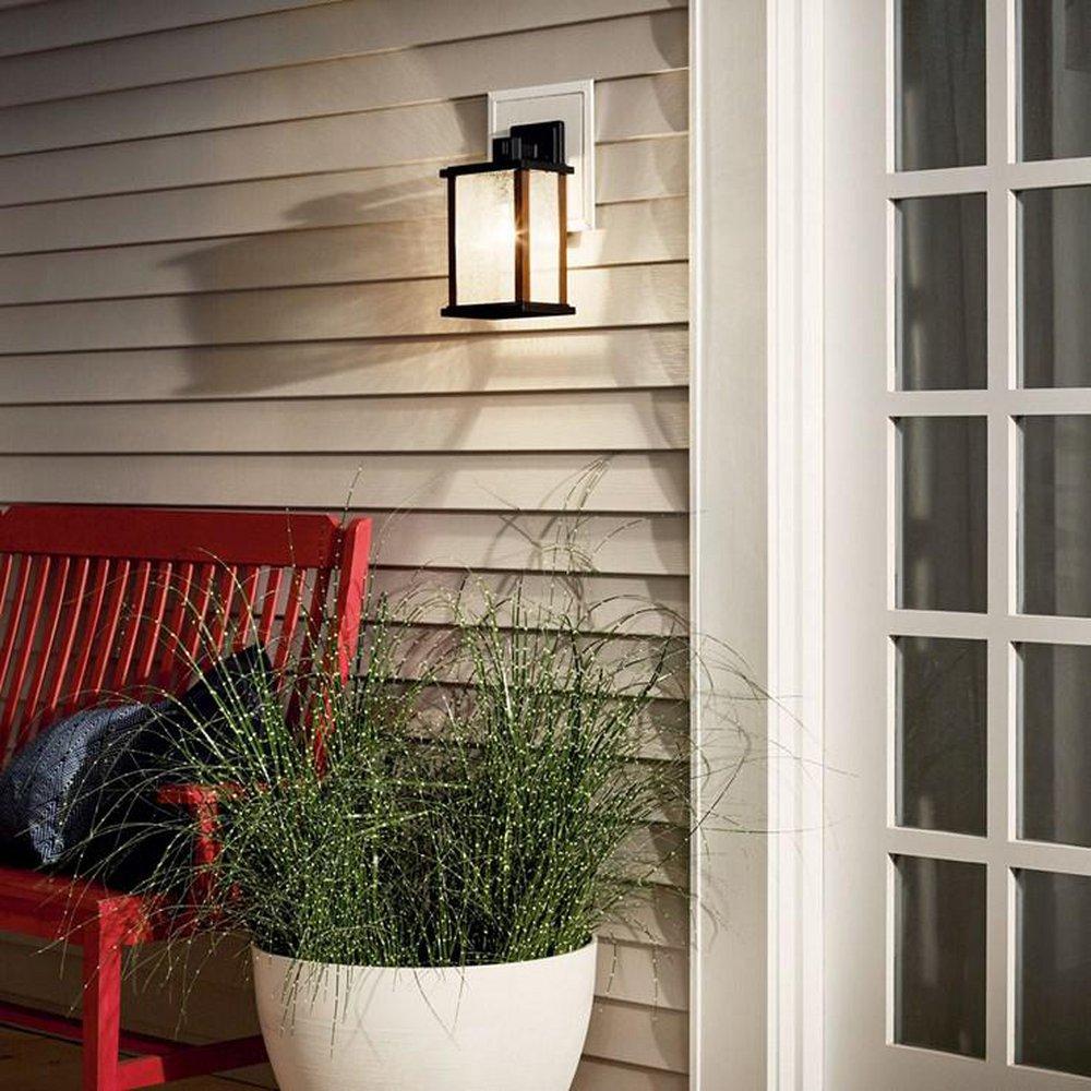 Kichler Lighting Black 100W 1-Light 12-3/4 in. Outdoor Wall Sconce 