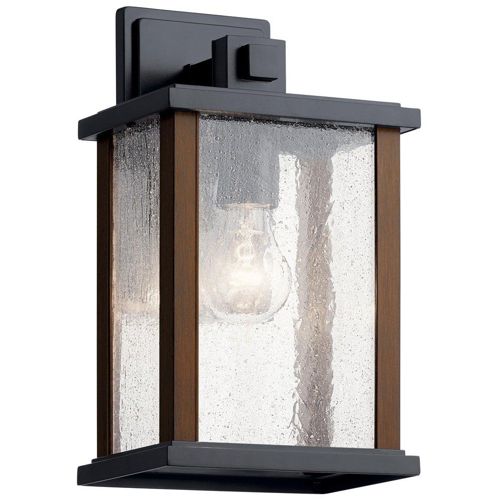 Kichler Lighting Black 100W 1-Light 12-3/4 in. Outdoor Wall Sconce 