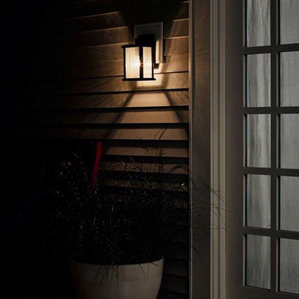 Kichler Lighting Black 75W 1-Light 11 in. Outdoor Wall Sconce 