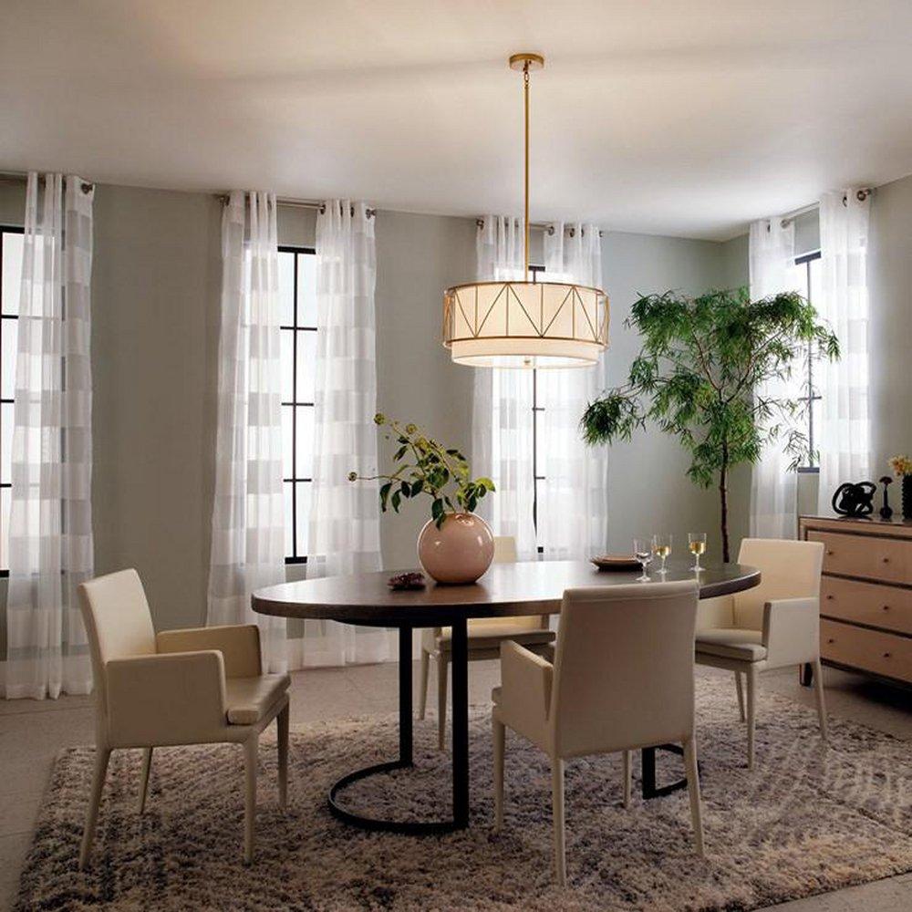 Kichler Lighting Classic Gold 75W 1-Tier 4-Light Medium E-26 Incandescent Pendant Light 