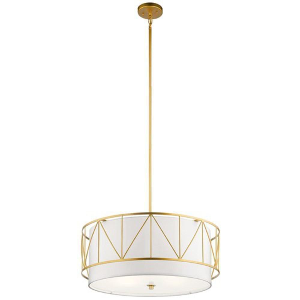 Kichler Lighting Classic Gold 75W 1-Tier 4-Light Medium E-26 Incandescent Pendant Light 