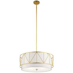 75W 1-Tier 4-Light Medium E-26 Incandescent Pendant Light in Classic Gold