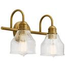 Kichler Lighting Natural Brass 75W 2-Light Medium E-26 Vanity Fixture 