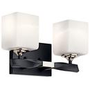 Kichler Lighting Black 75W 2-Light Medium E-26 Vanity Fixture 