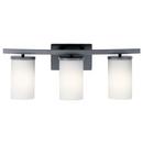 100W 3-Light Medium E-26 Vanity Fixture in Black