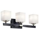 Kichler Lighting Black 75W 3-Light Medium E-26 Vanity Fixture 