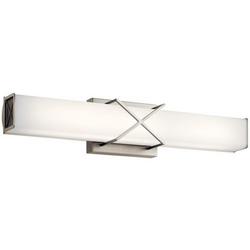 23W 1-Light Vanity Fixture in Brushed Nickel