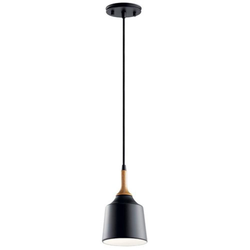 Kichler Lighting Black 100W 1-Light Medium E-26 Pendant Light 