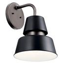 150W 1-Light 13in. Outdoor Wall Sconce in Black