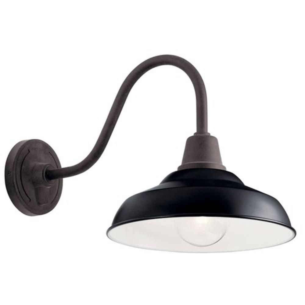 Kichler Lighting Black 100W 1-Light 16-1/4 in. Outdoor Wall Sconce 