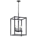 Kichler Lighting Black 60W 4-Light Candelabra E-12 Pendant Light 