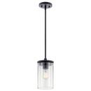Kichler Lighting Black 100W 1-Light Medium E-26 Incandescent Pendant Light 