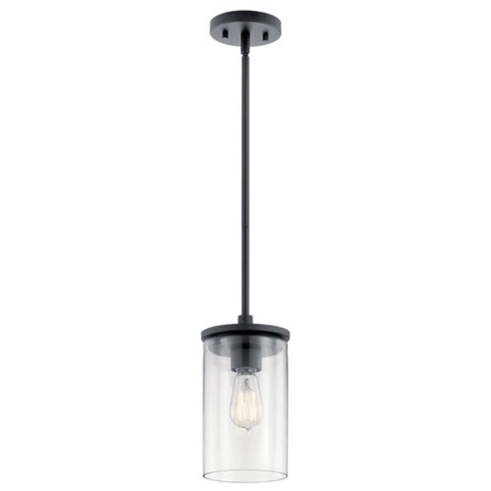 Kichler Lighting Black 100W 1-Light Medium E-26 Pendant Light 